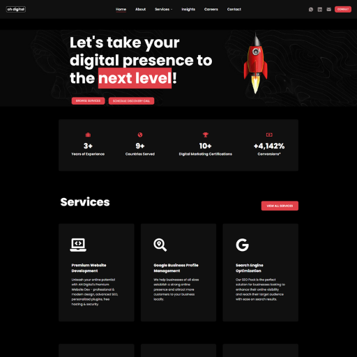 Ah Digital Agency Website Design